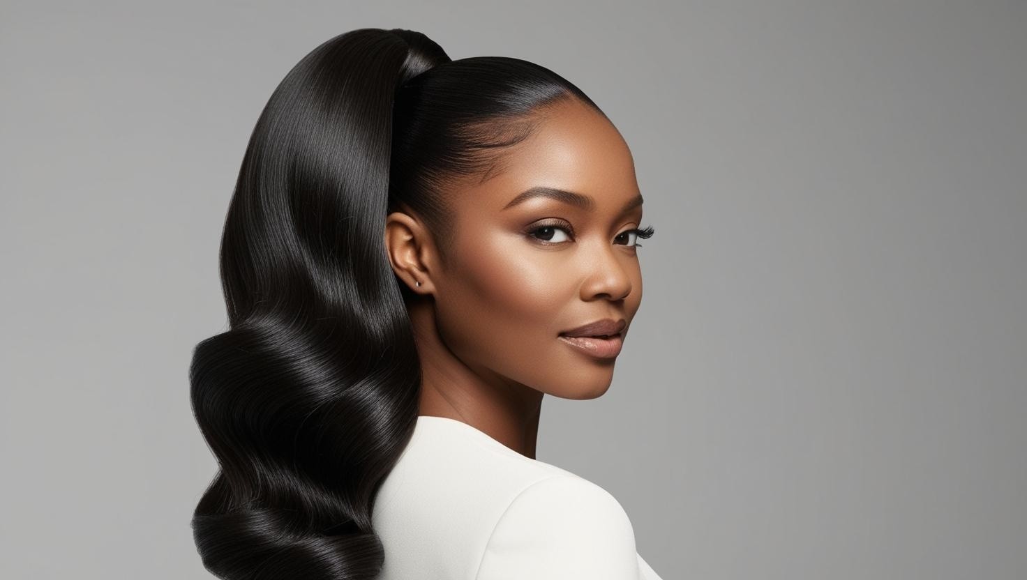 New Brazilian Human Hair Drawstring Ponytail